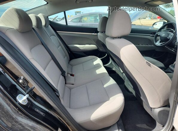 5NPD74LF7KH400129 2019 HYUNDAI ELANTRA Черный Вид задних сидений
