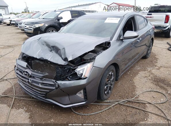 5NPD74LF7KH405122 2019 HYUNDAI ELANTRA Gray Przód lewy