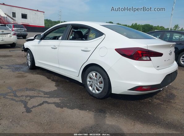5NPD74LF7KH407016 2019 HYUNDAI ELANTRA White Trasero izquierdo