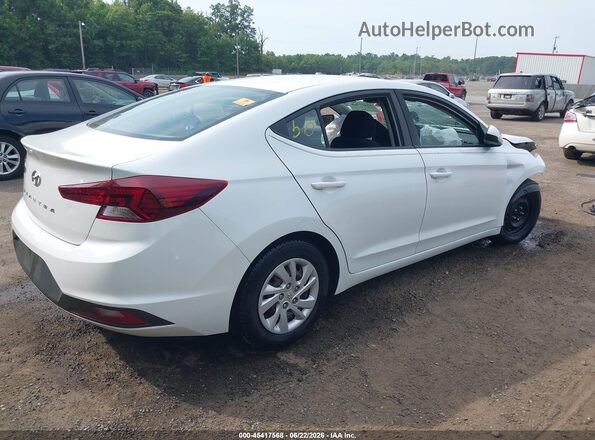 5NPD74LF7KH407016 2019 HYUNDAI ELANTRA White Trasero derecho