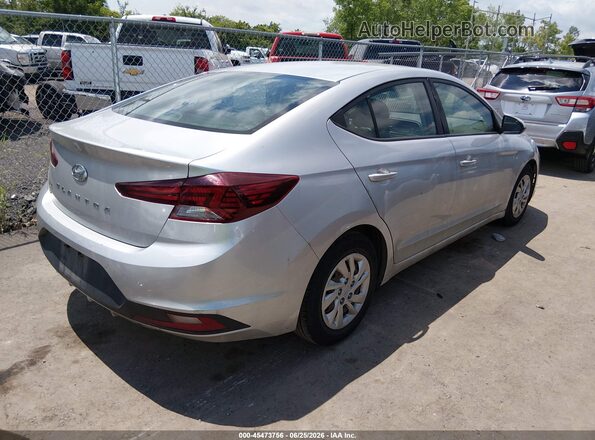 5NPD74LF7KH407307 2019 HYUNDAI ELANTRA Серебряный Задняя правая четверть