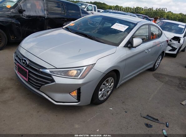 5NPD74LF7KH407307 2019 HYUNDAI ELANTRA Серебряный Передняя левая четверть