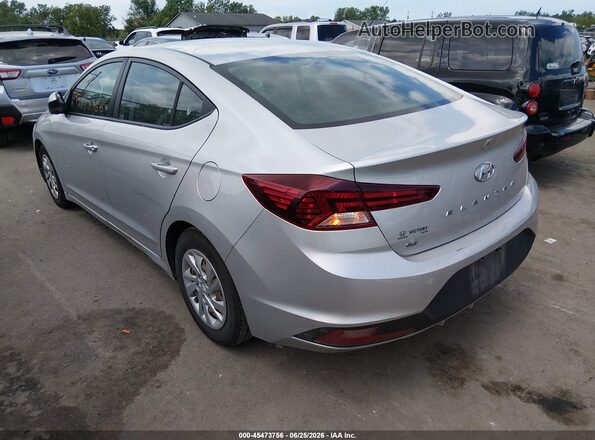 5NPD74LF7KH407307 2019 HYUNDAI ELANTRA Серебряный Задняя левая четверть