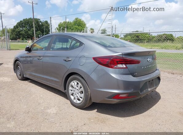 5NPD74LF7KH456023 2019 HYUNDAI ELANTRA Gray Հետևի ձախ
