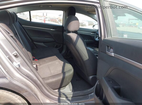 5NPD74LF7KH456023 2019 HYUNDAI ELANTRA Gray VIN կոդի պիտակի տեսք