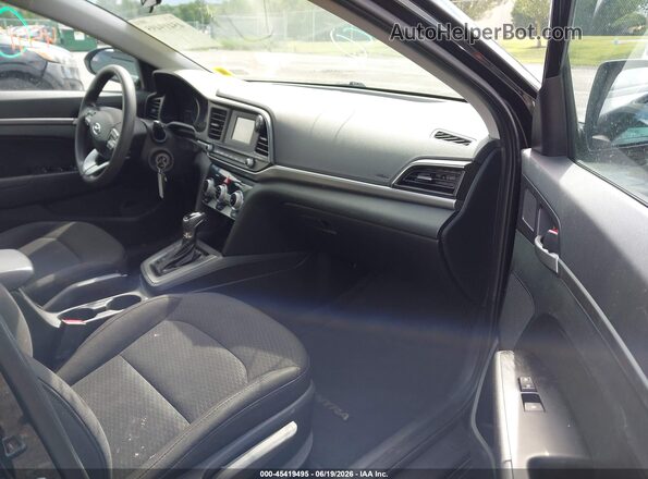 5NPD74LF7KH467409 2019 HYUNDAI ELANTRA Black წინა სალონის ხედი