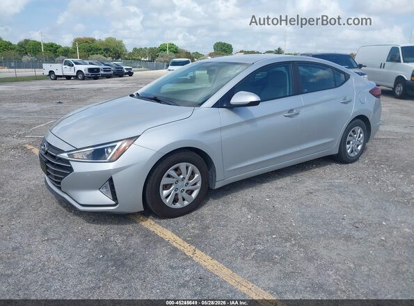 5NPD74LF7KH487157 2019 HYUNDAI ELANTRA Серебряный Передняя левая четверть