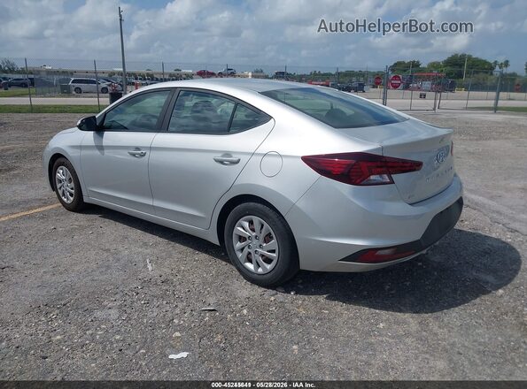 5NPD74LF7KH487157 2019 HYUNDAI ELANTRA Серебряный Задняя левая четверть