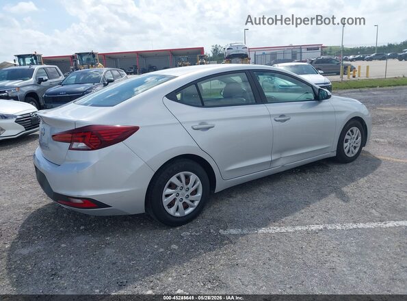 5NPD74LF7KH487157 2019 HYUNDAI ELANTRA Серебряный Задняя правая четверть