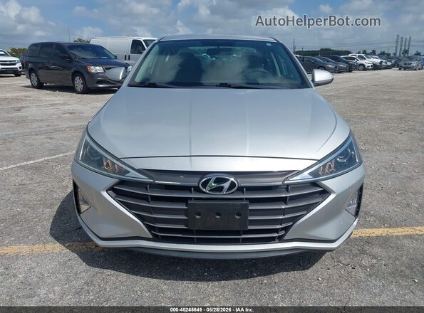 5NPD74LF7KH487157 2019 HYUNDAI ELANTRA Серебряный Вид щитка приборов