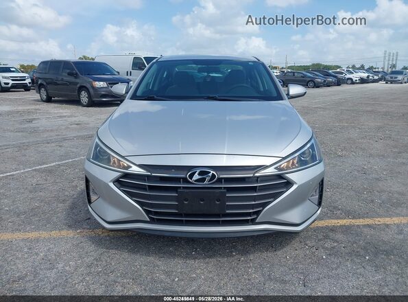5NPD74LF7KH487157 2019 HYUNDAI ELANTRA Серебряный Вид задней части салона