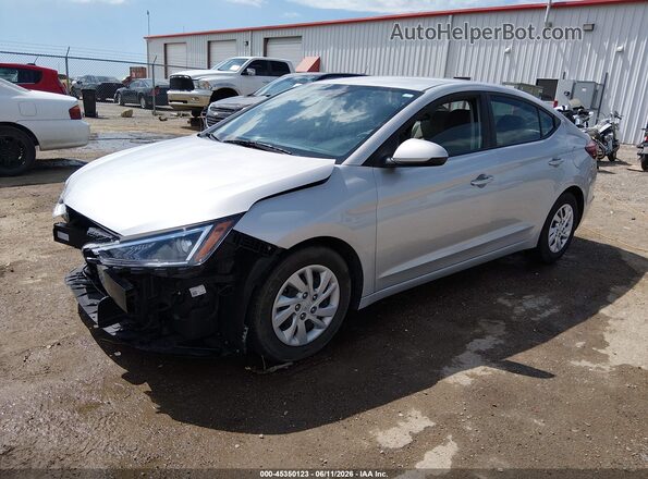 5NPD74LF7KH488065 2019 HYUNDAI ELANTRA Gray წინა მარცხენა ხედი სამი მეოთხედიდან