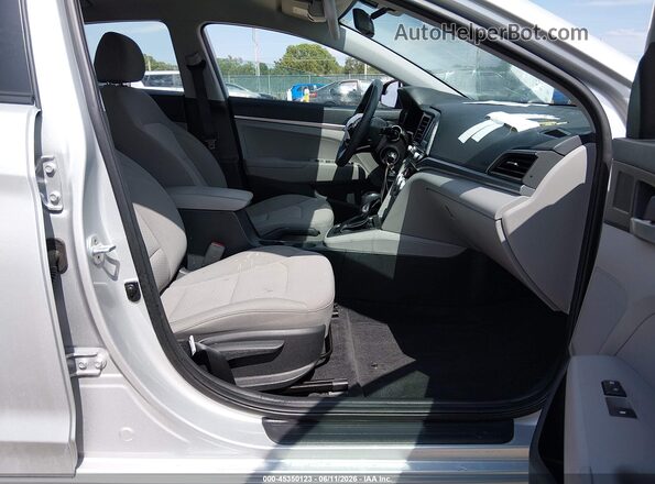 5NPD74LF7KH488065 2019 HYUNDAI ELANTRA Gray წინა სალონის ხედი