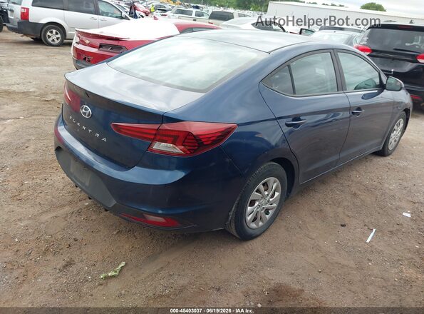 5NPD74LF7KH489863 2019 HYUNDAI ELANTRA Blue უკანა მარჯვენა
