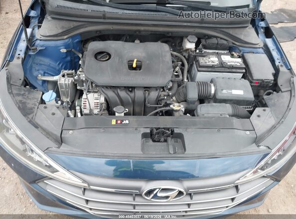 5NPD74LF7KH489863 2019 HYUNDAI ELANTRA Blue უკანა ხედი