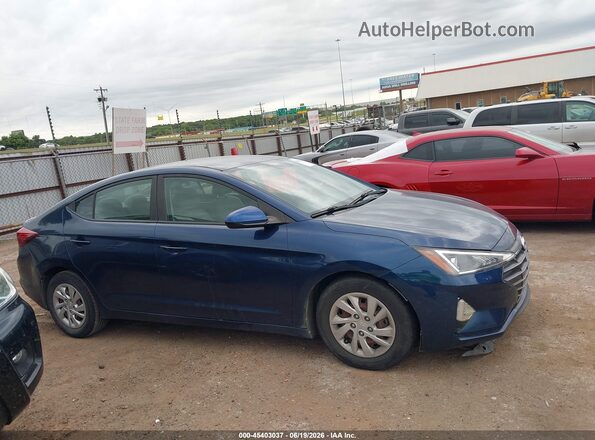 5NPD74LF7KH489863 2019 HYUNDAI ELANTRA Blue უკანა სალონის ხედი