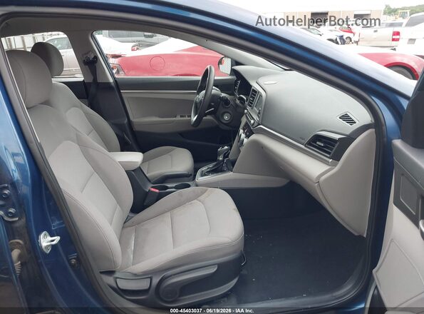 5NPD74LF7KH489863 2019 HYUNDAI ELANTRA Blue წინა სალონის ხედი
