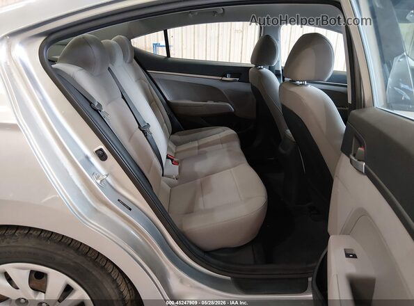 5NPD74LF7LH607055 2020 HYUNDAI ELANTRA Silver Vista de la etiqueta del VIN