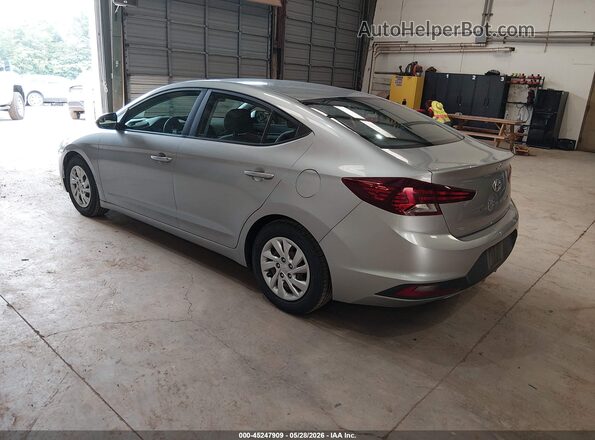 5NPD74LF7LH607055 2020 HYUNDAI ELANTRA Silver Trasero izquierdo