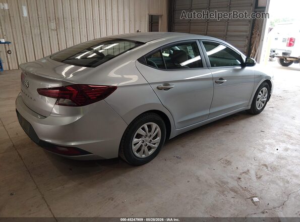 5NPD74LF7LH607055 2020 HYUNDAI ELANTRA Silver Trasero derecho