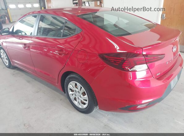 5NPD74LF7LH608917 2020 HYUNDAI ELANTRA Red Հետևի ձախ