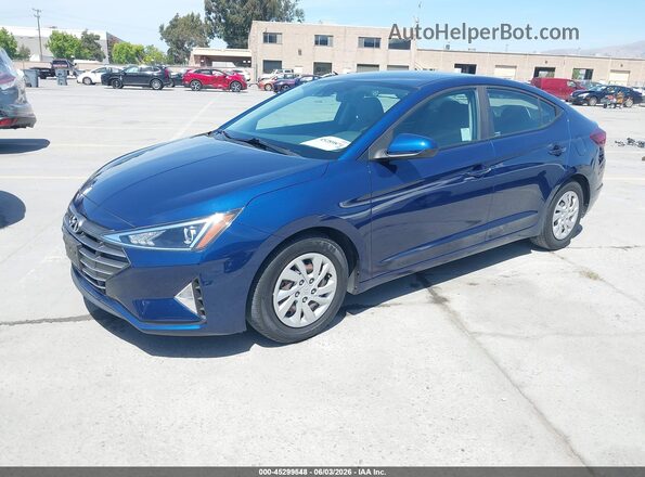 5NPD74LF7LH608979 2020 HYUNDAI ELANTRA Blue Vista tres cuartos delantera izquierda