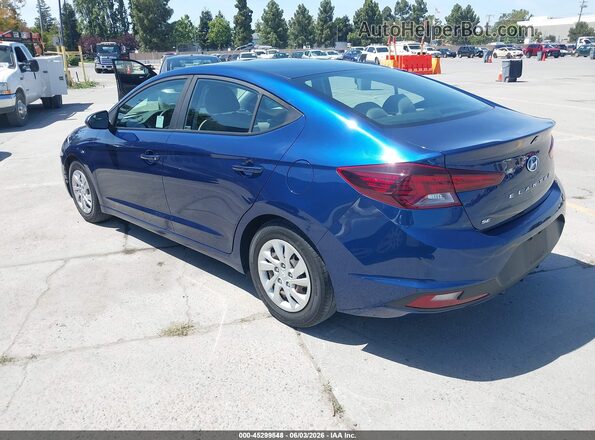 5NPD74LF7LH608979 2020 HYUNDAI ELANTRA Blue Trasero izquierdo