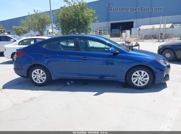 5NPD74LF7LH608979 2020 HYUNDAI ELANTRA Blue Vista interior trasera