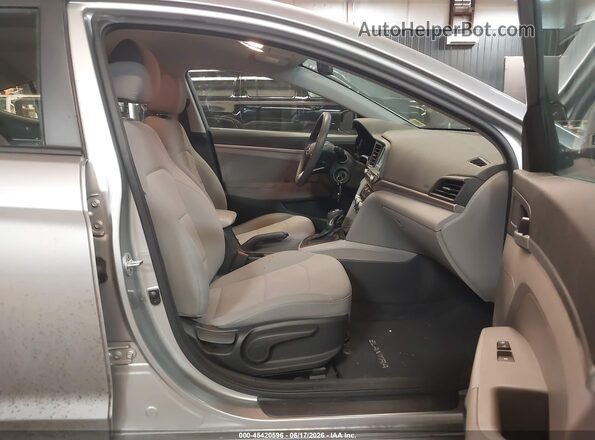 5NPD74LF7LH613289 2020 HYUNDAI ELANTRA Silver Widok wnętrza z przodu