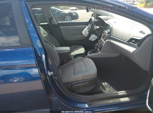 5NPD74LF7LH615835 2020 HYUNDAI ELANTRA Blue Widok wnętrza z przodu