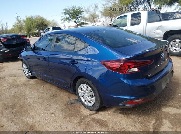 5NPD74LF7LH615835 2020 HYUNDAI ELANTRA Blue Tył lewy