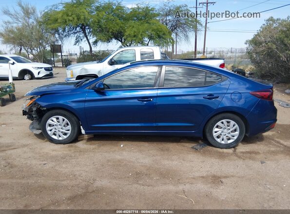 5NPD74LF7LH615835 2020 HYUNDAI ELANTRA Blue Widok wnętrza 360 stopni