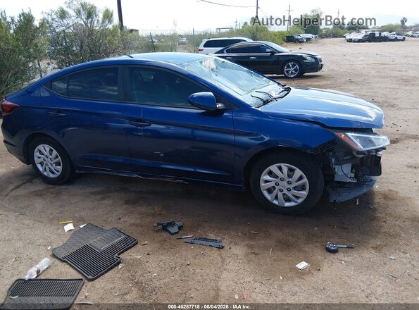 5NPD74LF7LH615835 2020 HYUNDAI ELANTRA Blue Widok wnętrza z tyłu