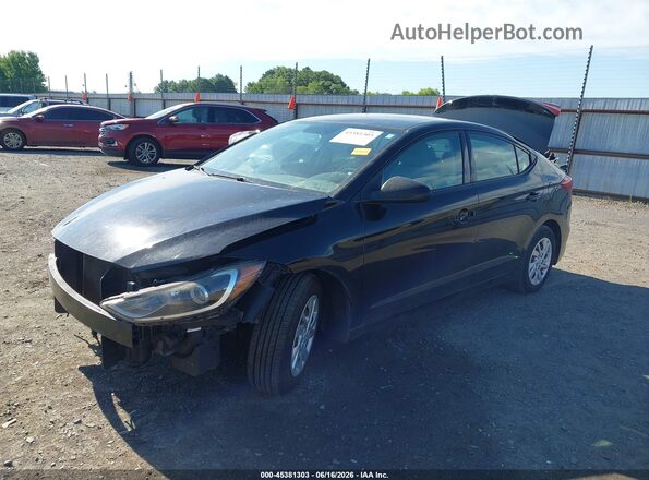 5NPD74LF8HH103847 2017 HYUNDAI ELANTRA Black Vista tres cuartos delantera izquierda