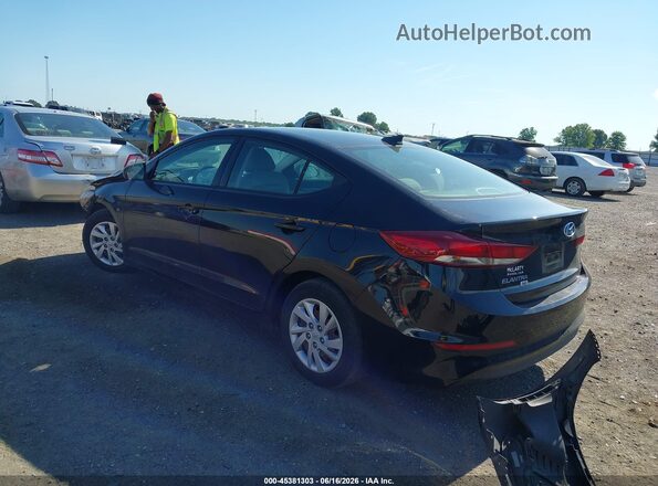 5NPD74LF8HH103847 2017 HYUNDAI ELANTRA Black Trasero izquierdo