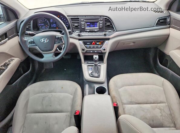 5NPD74LF8HH127226 2017 HYUNDAI ELANTRA White Առջևի վահանակի տեսք