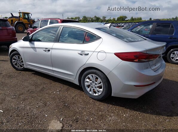 5NPD74LF8HH147105 2017 HYUNDAI ELANTRA Серебряный Задняя левая четверть