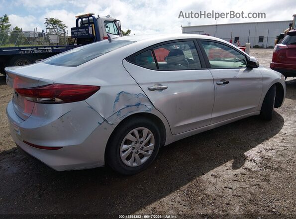 5NPD74LF8HH147105 2017 HYUNDAI ELANTRA Серебряный Задняя правая четверть