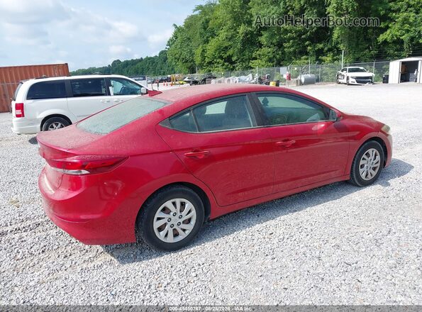 5NPD74LF8HH166303 2017 HYUNDAI ELANTRA Red Trasero derecho