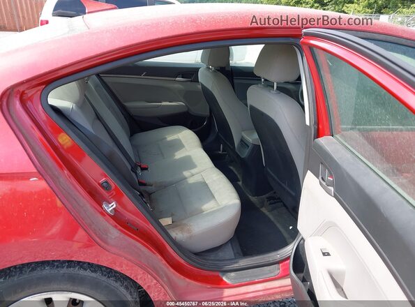 5NPD74LF8HH166303 2017 HYUNDAI ELANTRA Red Vista de la etiqueta del VIN