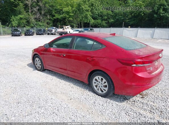 5NPD74LF8HH166303 2017 HYUNDAI ELANTRA Red Trasero izquierdo