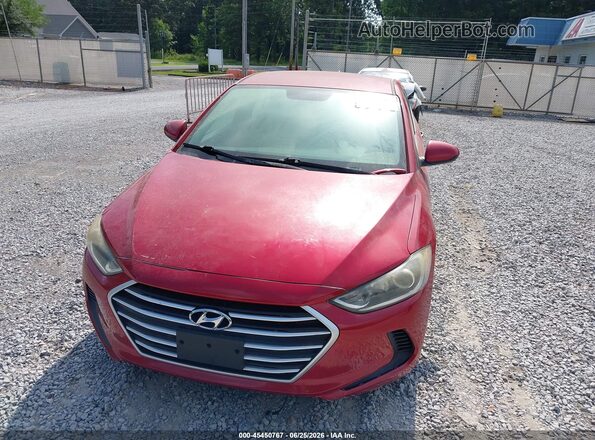 5NPD74LF8HH166303 2017 HYUNDAI ELANTRA Red Vista del cuadro de instrumentos