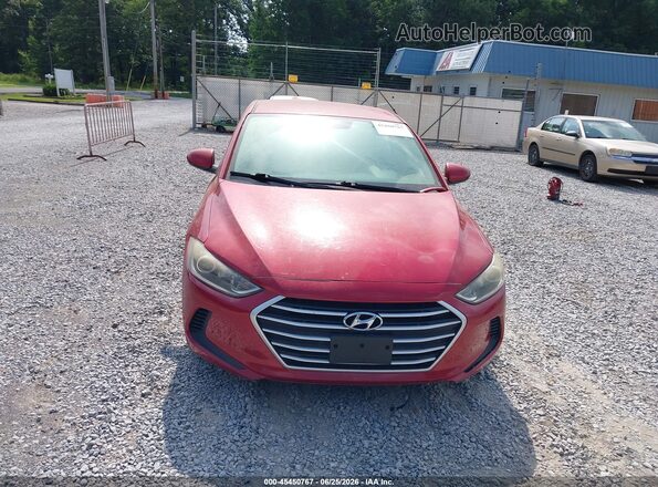 5NPD74LF8HH166303 2017 HYUNDAI ELANTRA Red Vista interior trasera