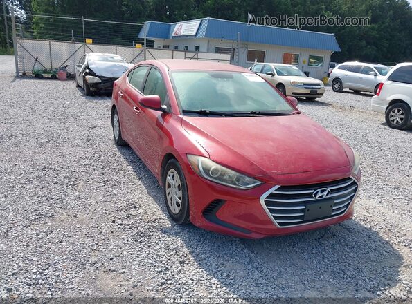 5NPD74LF8HH166303 2017 HYUNDAI ELANTRA Red Vista interior de 360 grados