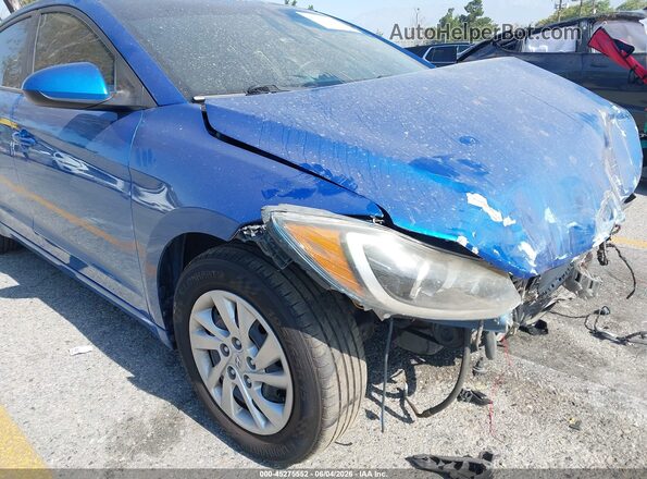 5NPD74LF8HH203625 2017 HYUNDAI ELANTRA Blue Սարքավորումների վահանակի տեսք