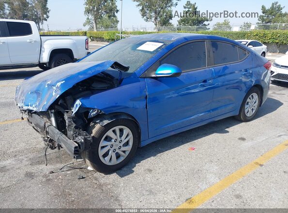 5NPD74LF8HH203625 2017 HYUNDAI ELANTRA Blue Առջևի ձախ երեք քառորդ տեսարան