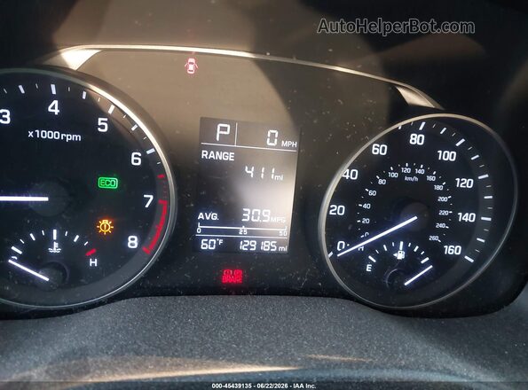 5NPD74LF8JH317081 2018 HYUNDAI ELANTRA White უკანა სავარძლების ხედი