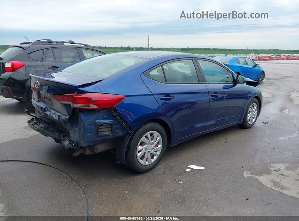 5NPD74LF8JH339632 2018 HYUNDAI ELANTRA Blue Задня права чверть
