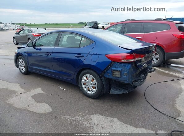 5NPD74LF8JH339632 2018 HYUNDAI ELANTRA Blue Задня ліва чверть