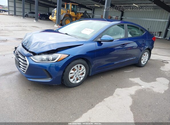 5NPD74LF8JH339632 2018 HYUNDAI ELANTRA Blue Передня ліва чверть